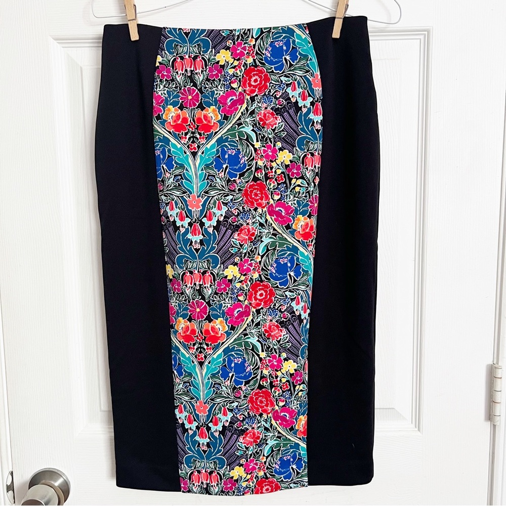 NICOLE MILLER |  FLORAL PENCIL SKIRT